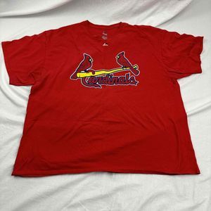 Majestic Mens Basic T-Shirt Red MLB St. Louis Cardinals #13 Carpenter 2XL